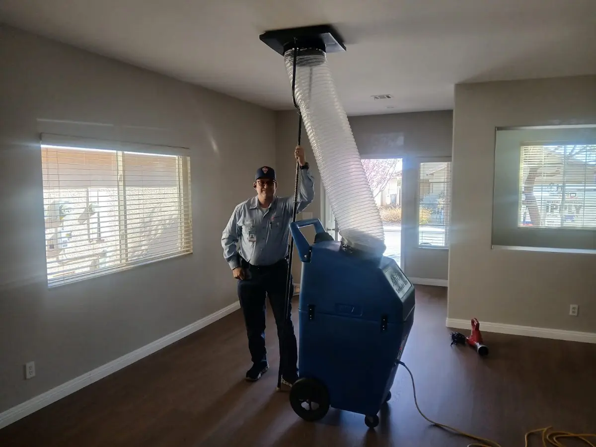 Professional Dryer Vent Cleaning work inside a Chula Vista home